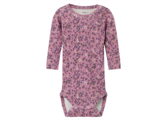 Name It mauve orchid floral bodysuit